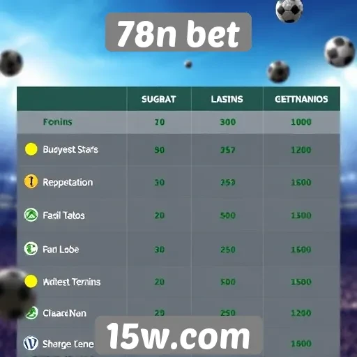 Comparativo de bônus oferecidos por 78n bet