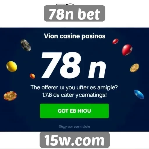 Ofertas promocionais disponíveis no 78n bet